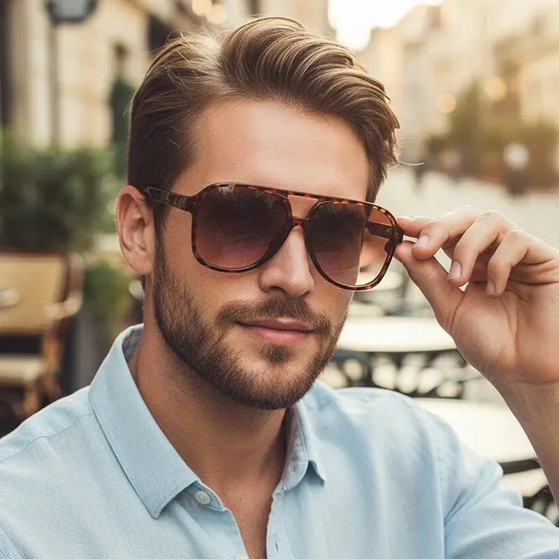 

Винтажные квадратные солнцезащитные очки, модные солнцезащитные очки для женщин, очки для вождения для мужчин, бифокальные художественные очки для путешествий, защита от ультрафиолета