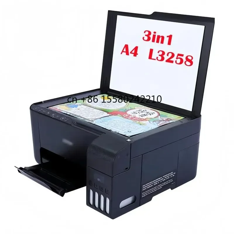 2026 hot for Impresora L3250 L3256 L3258 Inkjet Printer 3-in-1 A4 4 Colour Print-scan-copy Printer With WiFi for Home Office
