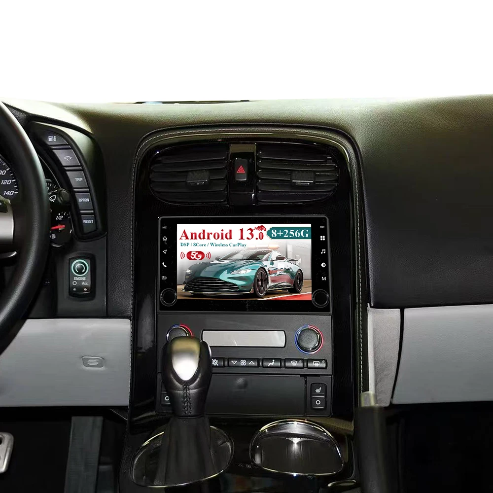 8.0 inch For Corvette C6 2005 - 2013 Car auto carplay Android 13.0 Radio Multimedia Player GPS navigation touch screen Head Unit