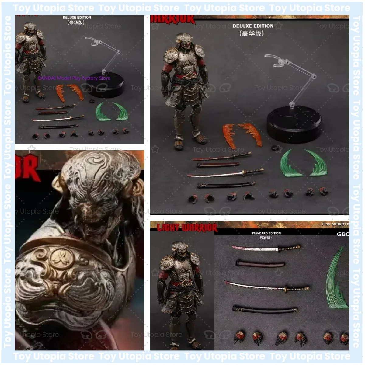 В наличии: BROTOYS 1/12 Масштабная фигурка солдата в броне Tekken Light Warrior GB003, полный комплект аксессуаров, 12-дюймовая модель экшн-фигурки