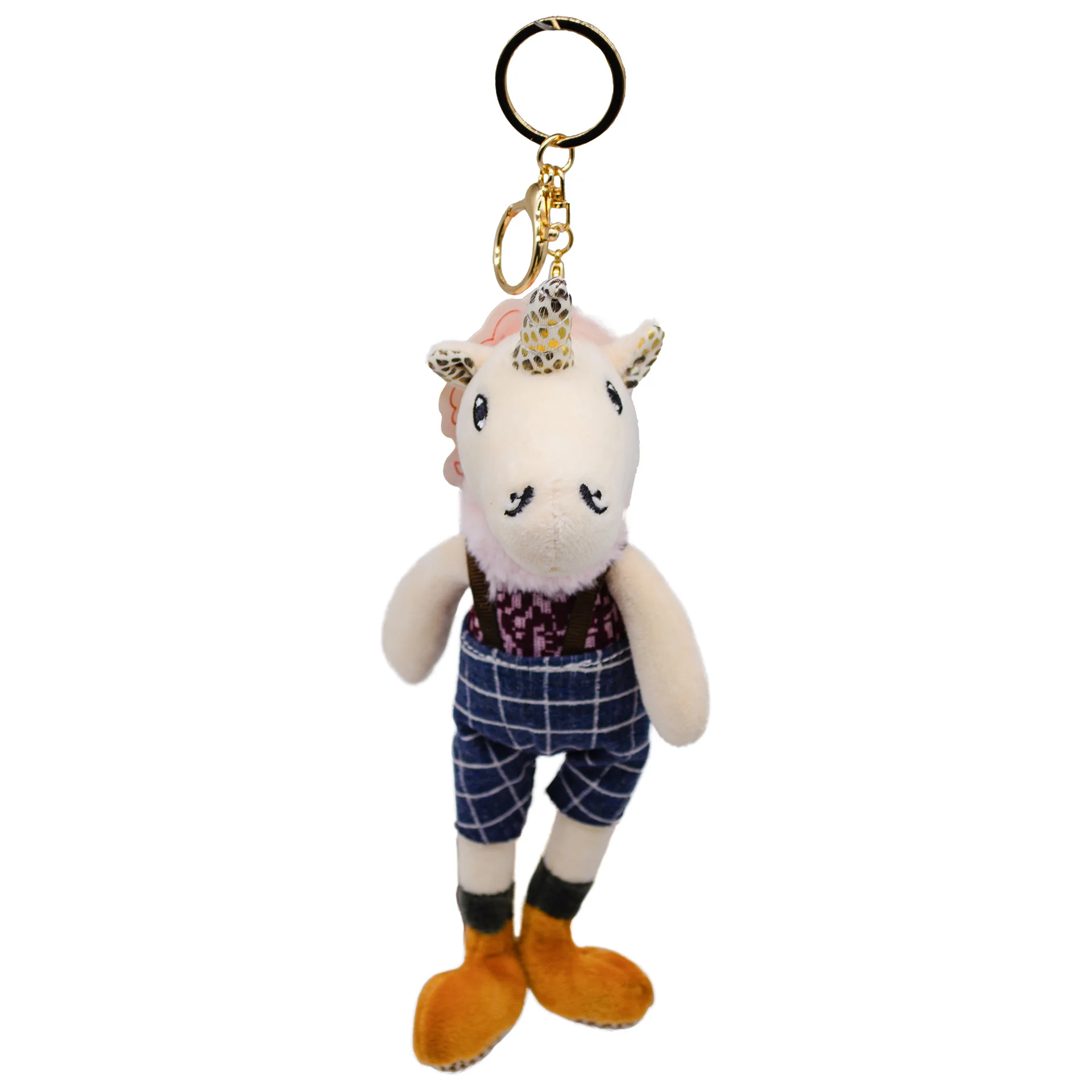20/22 cm créatif drôle kawaii long pied en peluche porte-clés sac à dos pendentif mignon poupée licorne crocodile poupée cadeau pour enfants