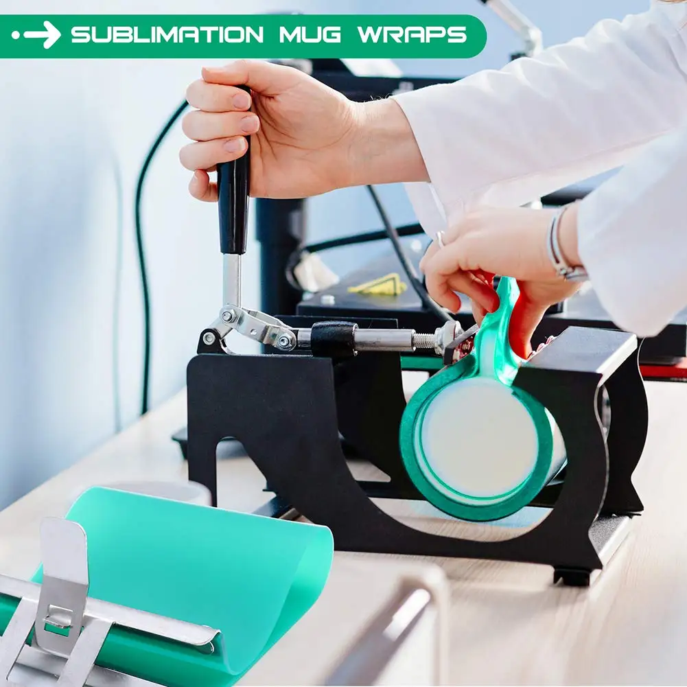 1Pcs Sublimation Silicone Mug Wrap Silicone Mug Clamp Heat Transfer Mug Mold Cup Clamp Fixture 11 oz 12 oz 15 oz
