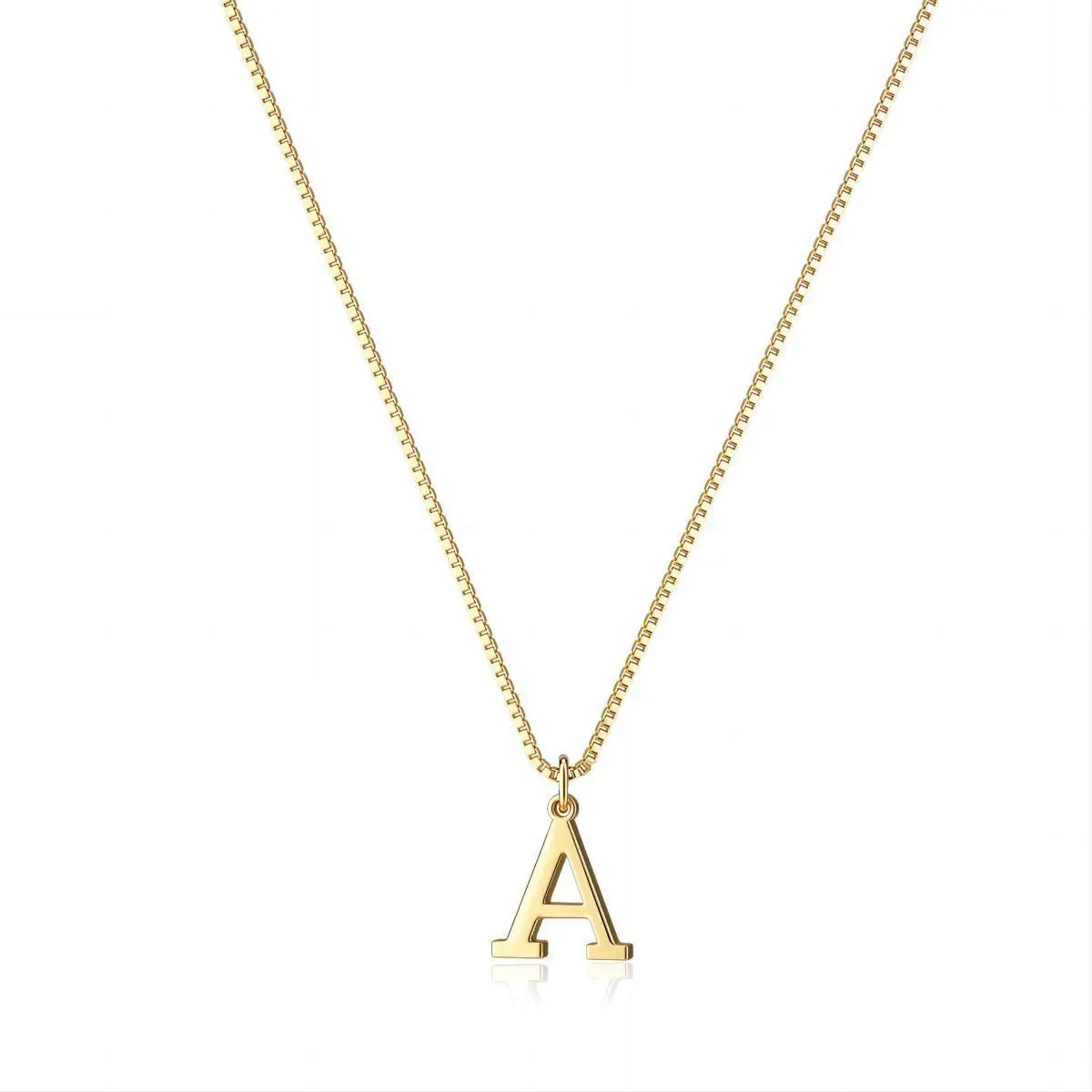 Simple new 26-letter pendant necklace Gold plated stylish everyday charm gift with ladies multifunctional collarbone necklace