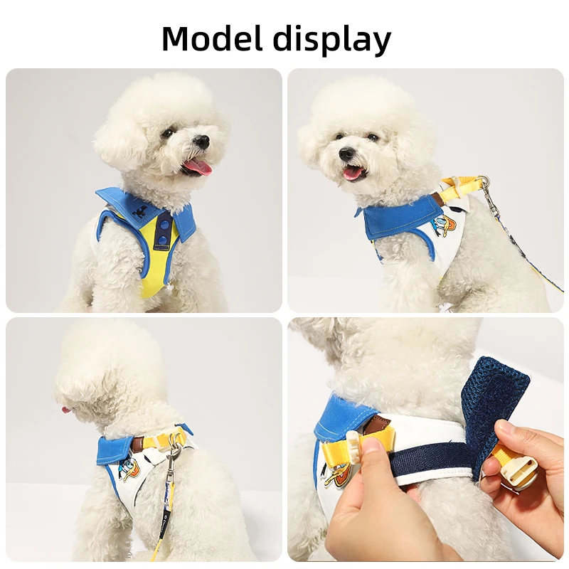 Pet Chest Strap With Leash Dogs Harness Adjustable Pet Harness Vest For Small Dogs Cats Dog Chest Strap Outdoor Walk Supplies