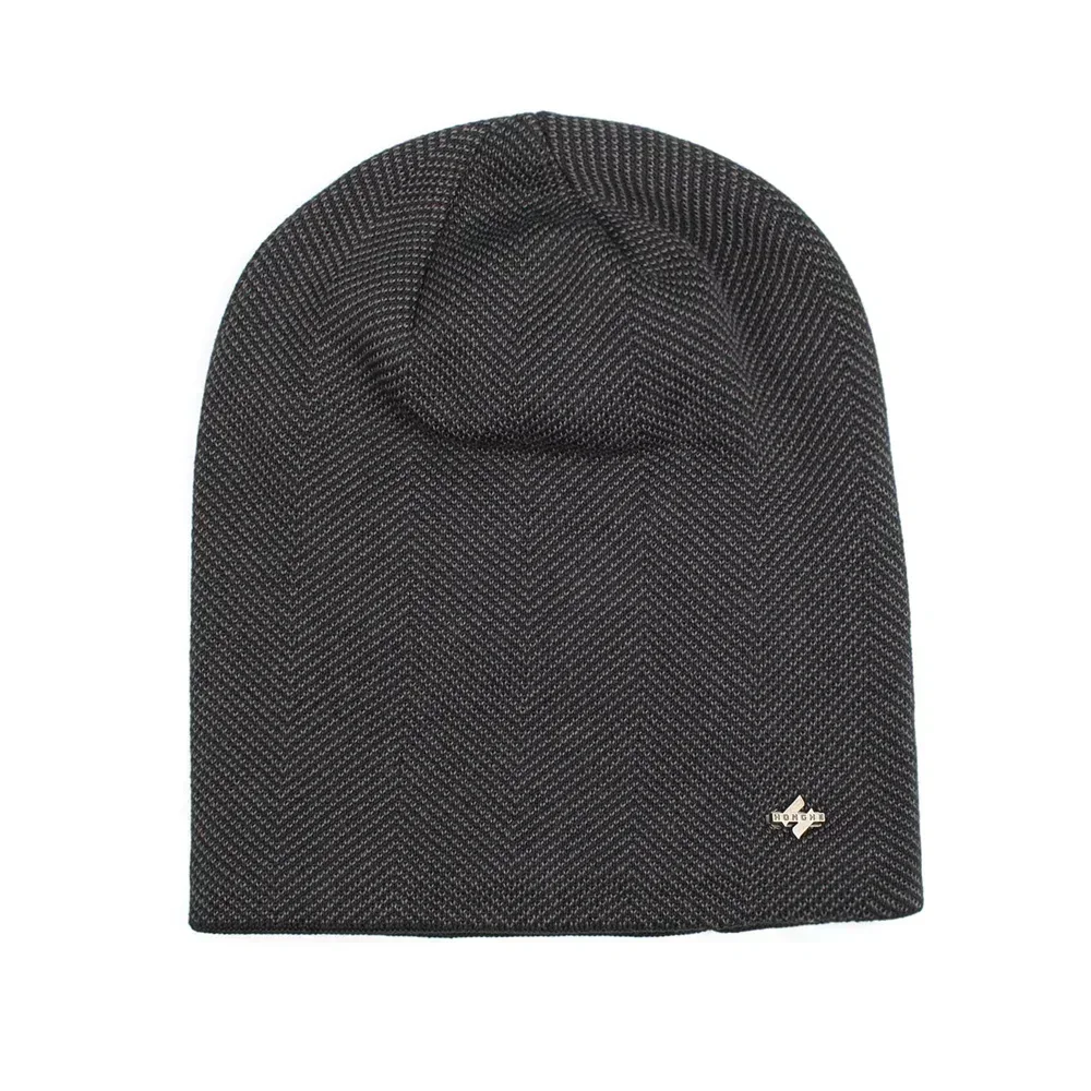 帽子 HYKE 25AW RIBBED KNIT WOOL BEANIE HYKE / RIBBED KNIT WOOL BEANIE ( BLACK / CHARCOAL / CAMEL