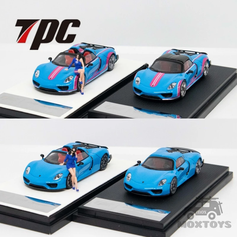 

TPC 1:64 918 Spyder Blue / Carbon fiber roof Blue drawing Model Car