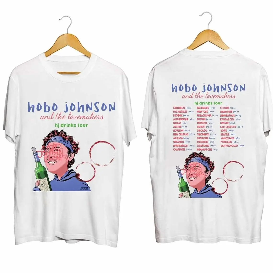 

Hobo Johnson - Hobo Johnson Drinks Tour 2024 Shirt, Fans Gift