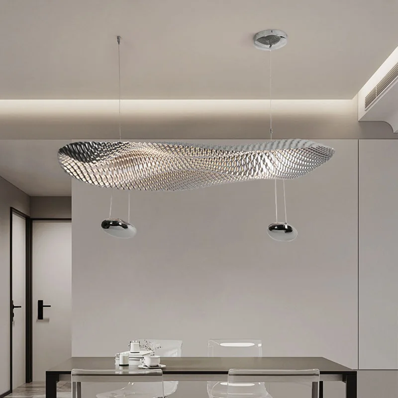 italiano estilo designer lampada do teto de prata restaurante special shaped lampadas led modern minimalista estudo quarto lampada villa lampada 01