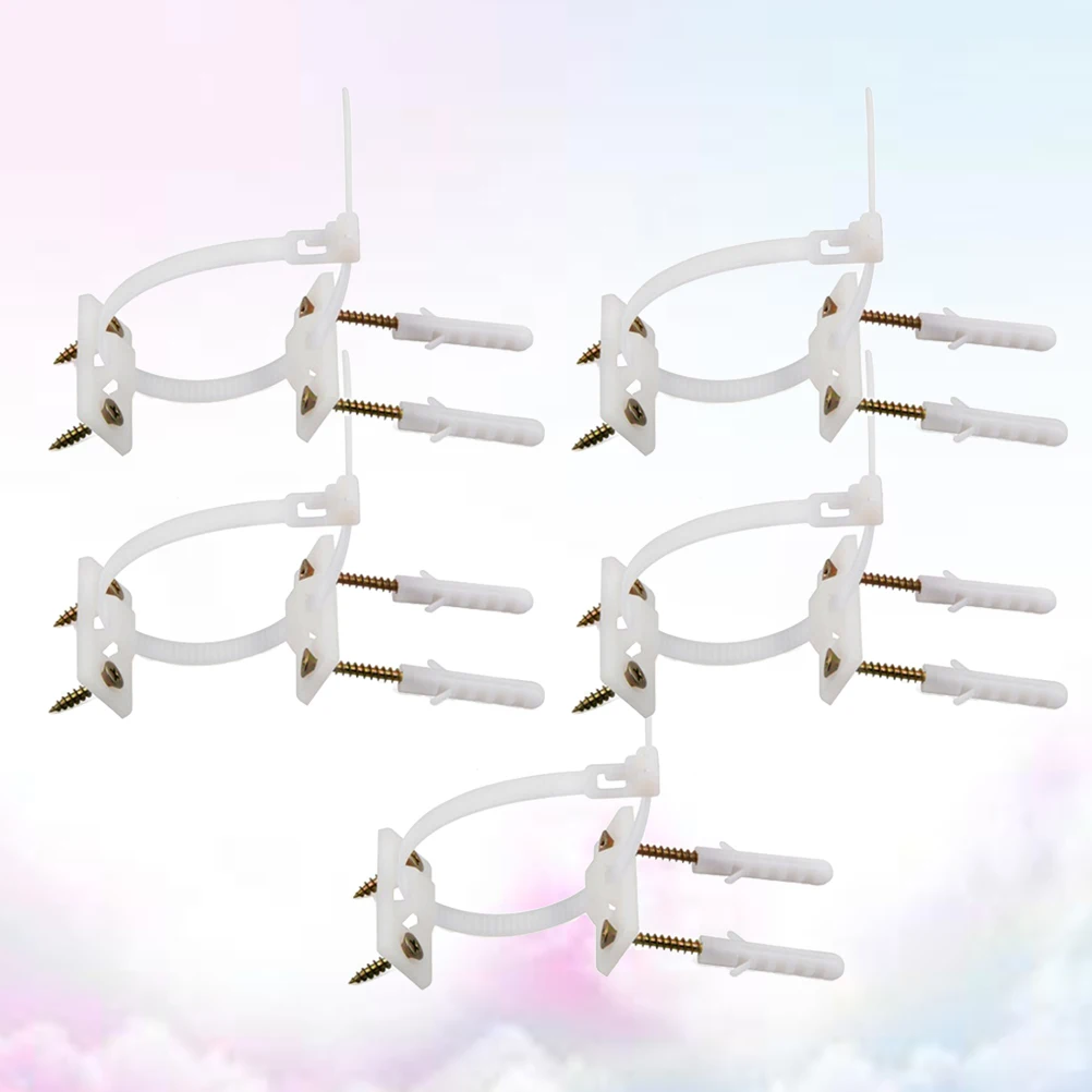 

5Pcs Anti Tip Kit for Furniture Nylon Anchors with High Strength Wall Mount Straps Babyproofing Home Safety for Drawers