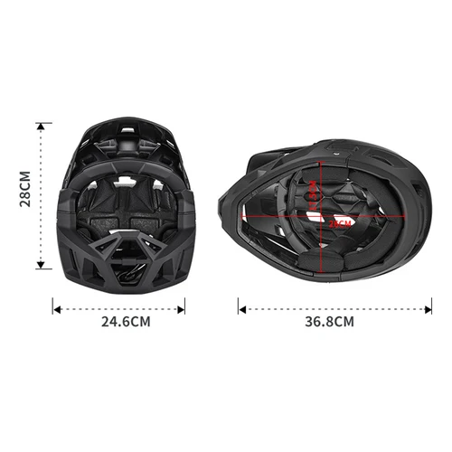 Imagen 2 del producto LIXADA-casco de cara completa para bicicleta de montaña, casco de carreras para adultos, descenso, MTB, accesorios para bicicleta de montaña