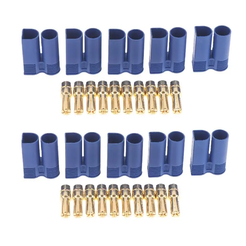 5/10Pcs Male Female EC5 Gold Plated Banana Plug - High Quality Bullet Connector Kit For RC Circuit Parts