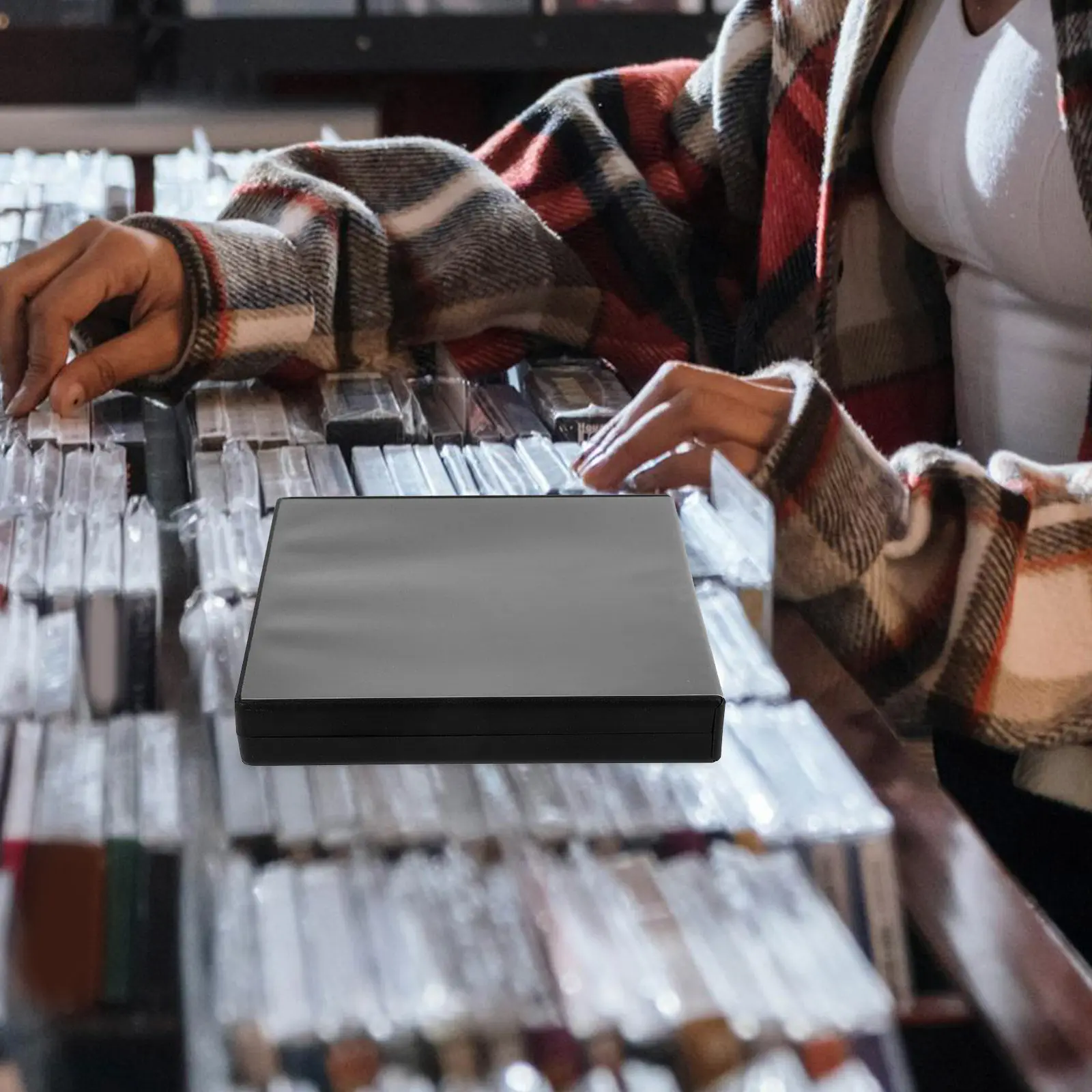 Acrylic Dvd Box Clear Portable Cd Storage Organizer Disc Case Holder Reusable Cd Jewel Case Holder for Movies Music Collection