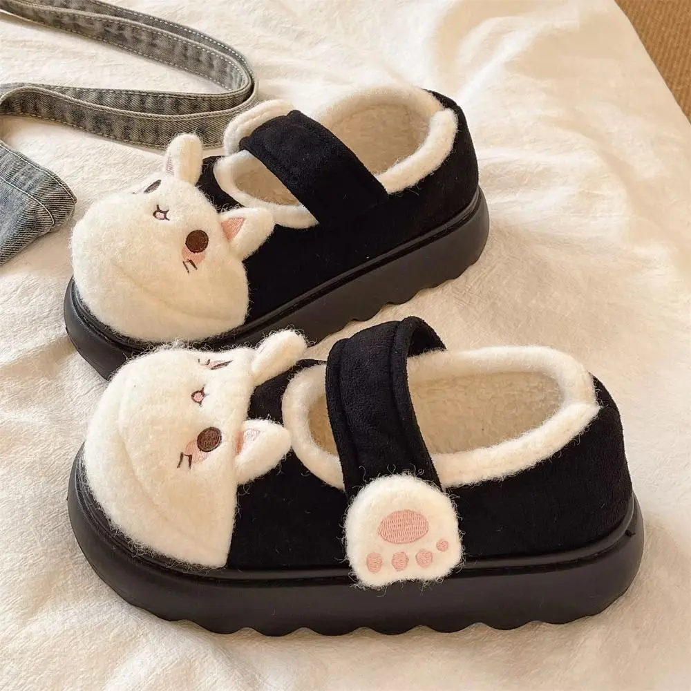 Cute Cartoon Cat Paw Shoes Anti Slip Homewear Thick Warm Slippers Lolita Kawaii Floor Shoes Outdoor view 4