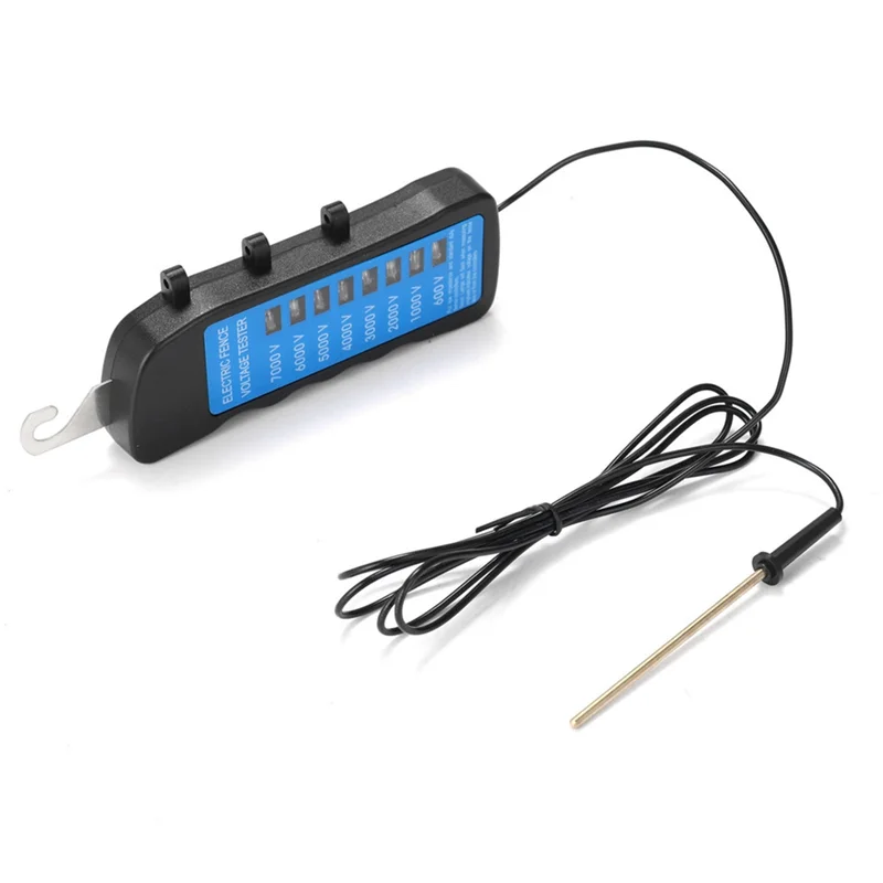 【在庫限定！】電気柵電圧計 600V-7KV フェンステスター 家畜馬庭用 バッテリー不要 8インジケーターライト付き