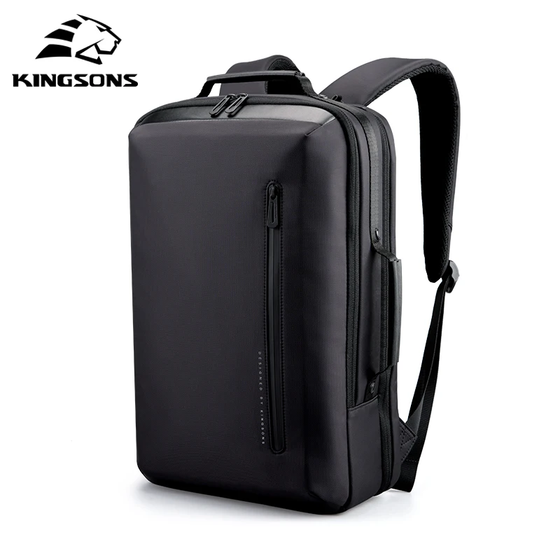 Zaino per Laptop KINGSONS da 15.6 pollici 45*29*18 zaino da uomo pratico impermeabile per esterni da lavoro