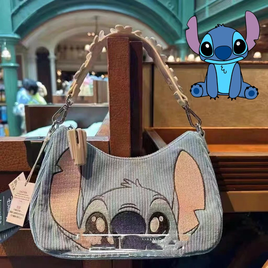 ścieg torba na ramię Disney torebka Cartoon sztruksowa torba pod pachami kobiety Anime małe kopertówki torby typu crossbody torba na dżinsy dziewczyny prezent