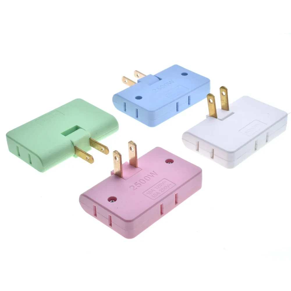 New 180 ° Rotary Socket Converter Ultra Thin One To Three Power Conversion Head European Standard Adapter Travel Conversion Plug