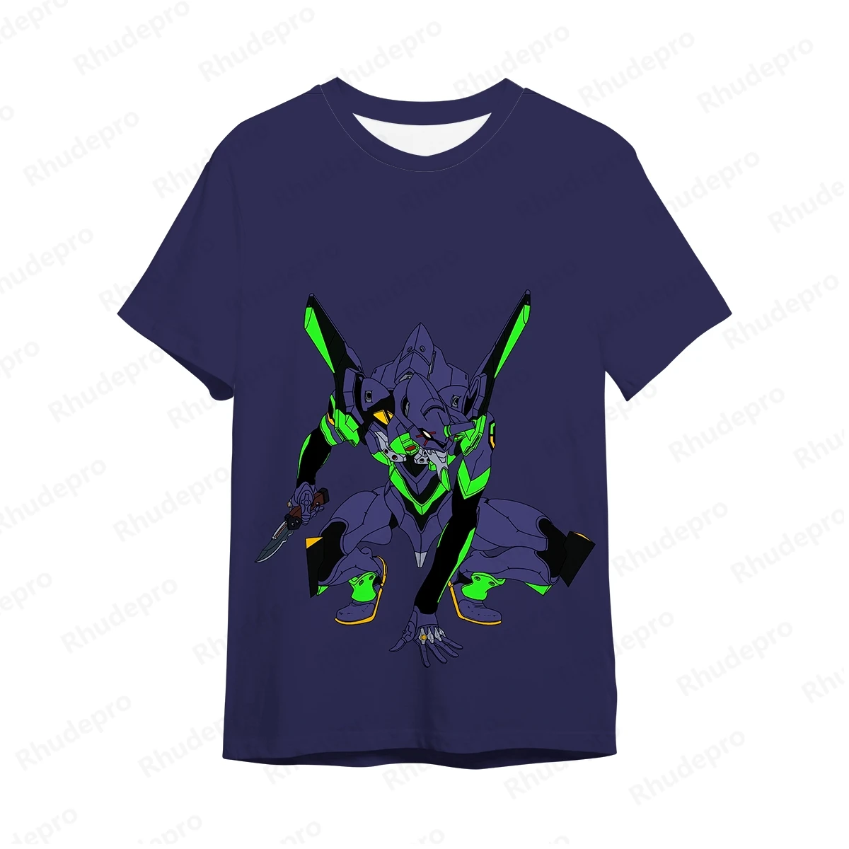 Camiseta Feminina Neon Genesis Evangelion Impressão 3D, Camisetas de Rua Infantil, Top Grande, Cosplay, Anime Japonês, 2022