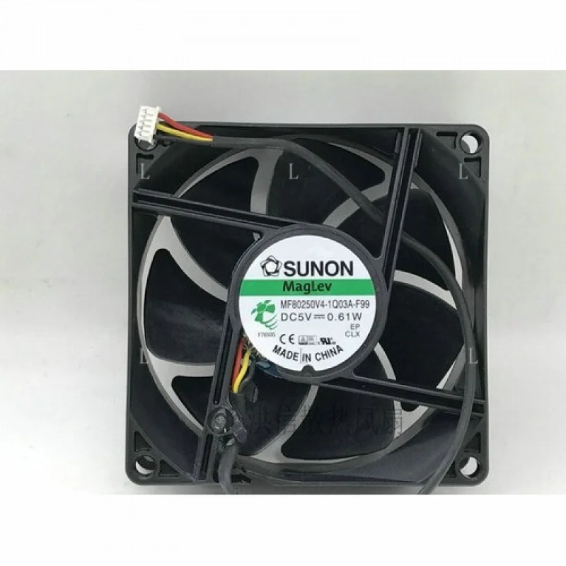 

L 1 шт. для вентилятора SUNON MF80250V4-1Q03A-F99 DC5V 0,61 Вт 8025 8 см 3-проводной охлаждающий вентилятор