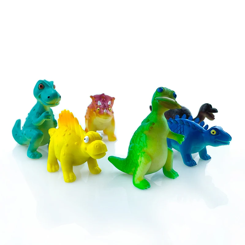 6 pz/set Mini simulazione animale dinosauro modello stegosauro hadrosaur Tyrannosaurus figure bambini giocattoli educativi cognitivi