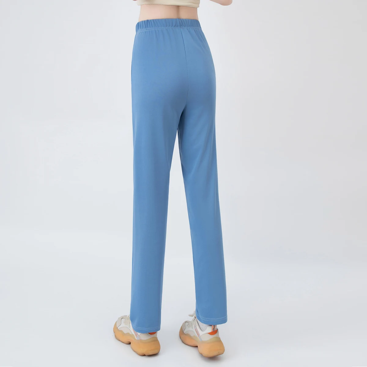 Damen-Herbst- und Winter-Freizeithose mit mehreren Bandtaschen, lässige Sport- und Outdoor-Hose mit modischem Schriftzug für junge Menschen – Detail 8