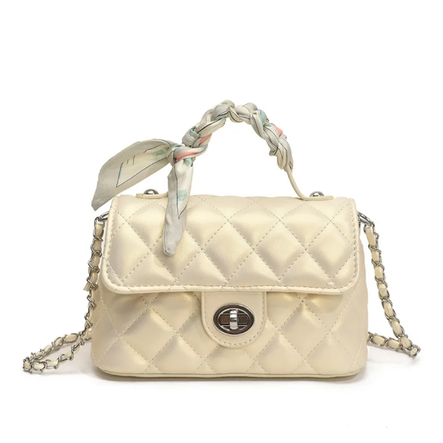 

New fashion simple high-grade texture summer versatile crossbody women's bag handbag embroidery line small square bags