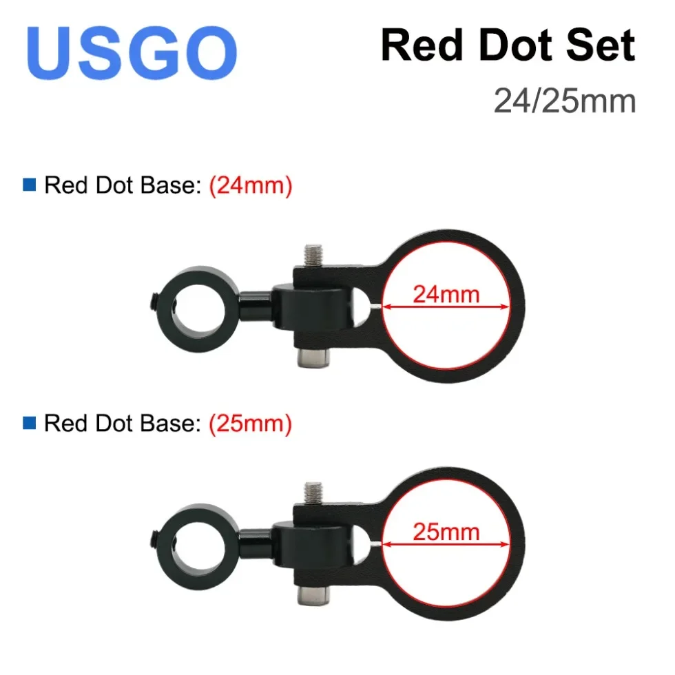 USGO Red Dot Set Diode Module Red Dot Device Positioning 24/25mm DC 5V for DIY Co2 Laser Engraving Cutting Head