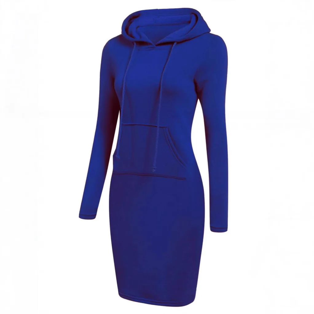 Wein Female Top Outerwear Autumn Winter Women's Hooded Lace Up Hoodie Pocket Long Sleeved 12 Color solld  abrigos пальто женское