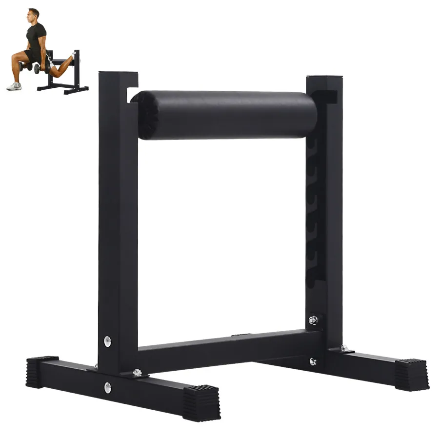Bulgarian One Leg Squat, Single Leg Squat Stand, Adjustable Squat Roller with 7 Roller Heights and Thickened Pads, Lower Body Specialty Machine for Squats, Leg Lunges