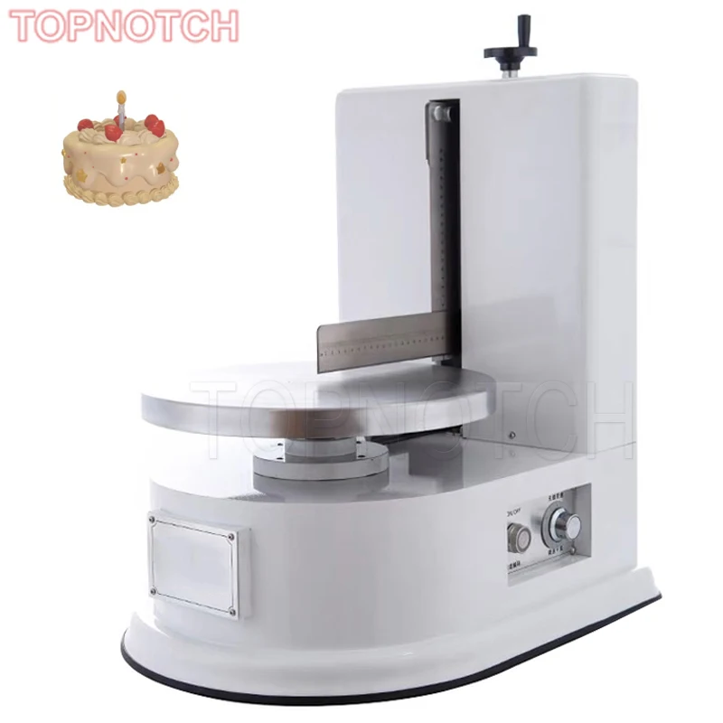 Automatic Round Cake Butter Smearing Spreading Plastering Machine Birthday Cake Bread Ice Cream Coating Baking Equipment