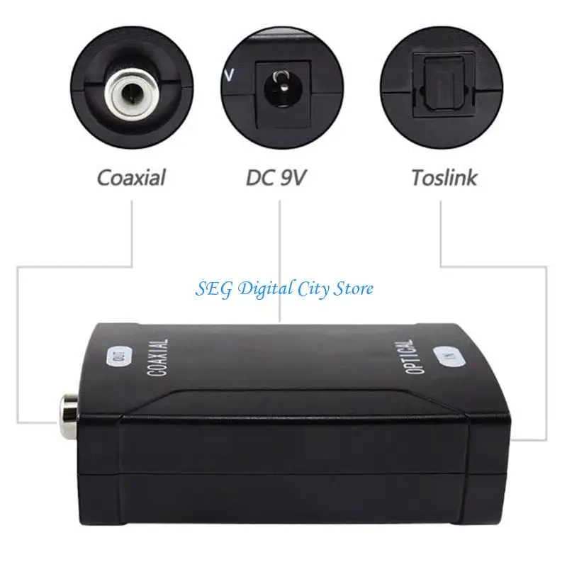 

U75B Digital to Analog Converter, Coaxial to Optical Adapter