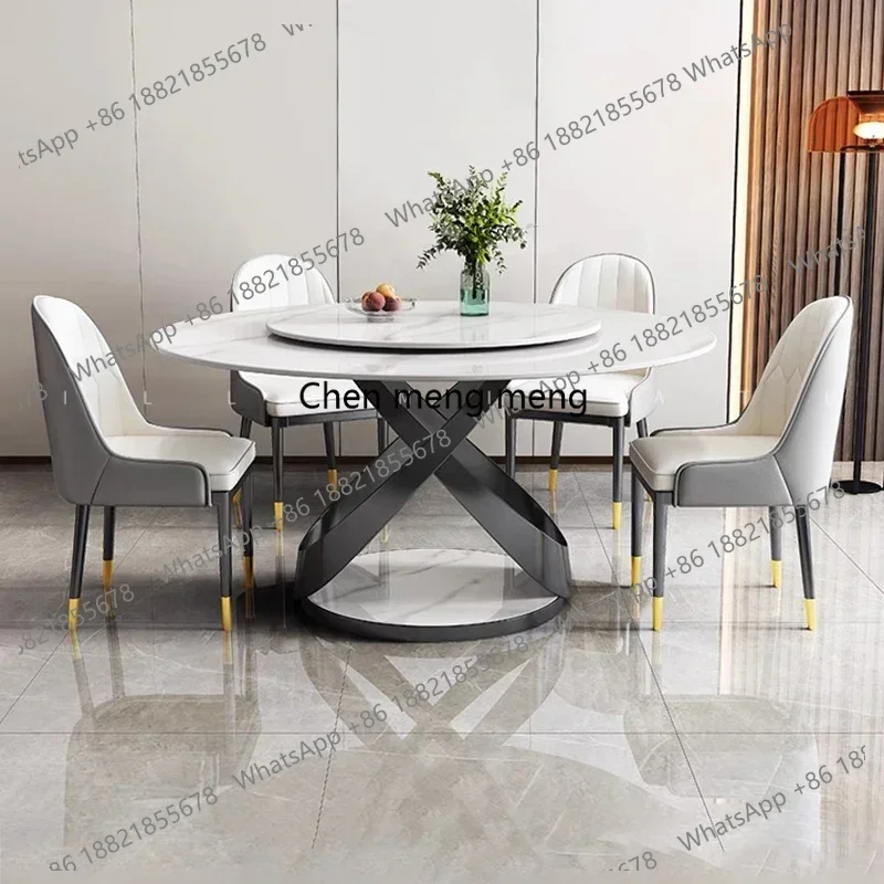 

Luxury Nordic Vintage Italian Minimalist Dining Table Round Dining Table Modern White Juegos De Comedor Kitchen Furniture
