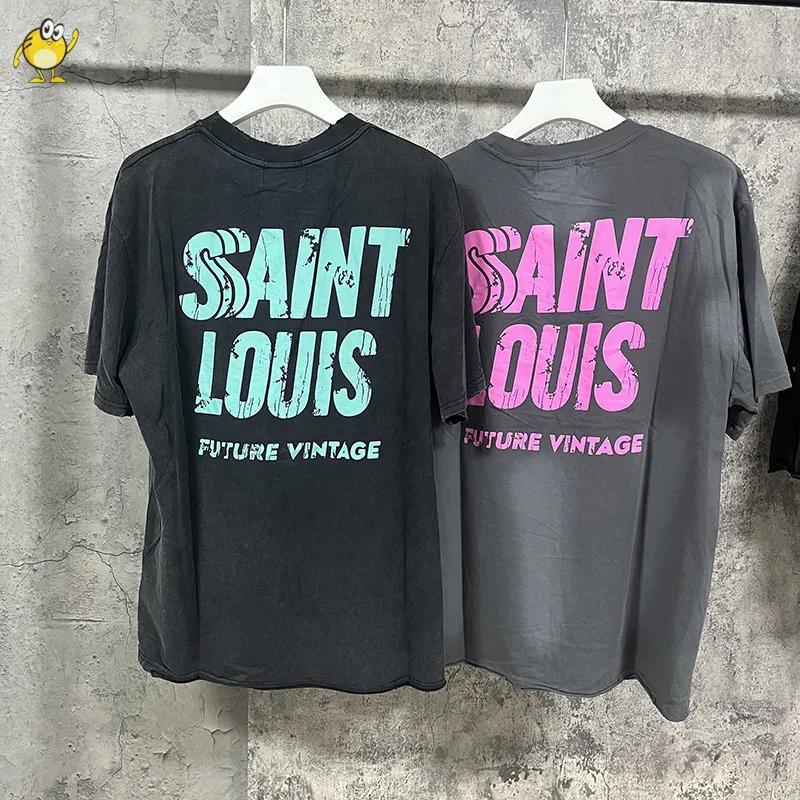 

Футболка Мужская/женская оверсайз с надписью «SAINT LOUIS»