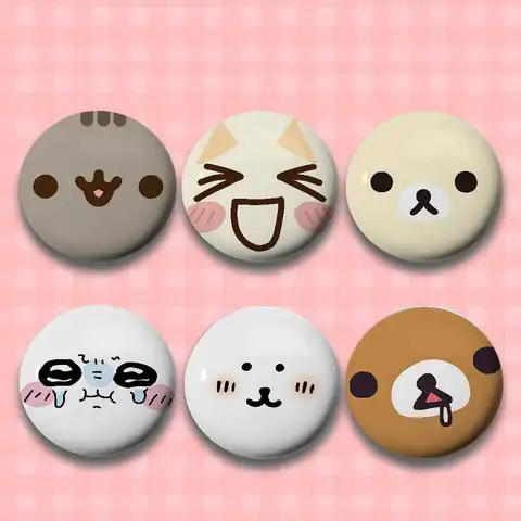 Bilashmart Kawaii Cute Collection Badges Button PinsBrooch Creative Funny Quotes Badge Clothes Backpack Jewelry Gift For Kids Friends