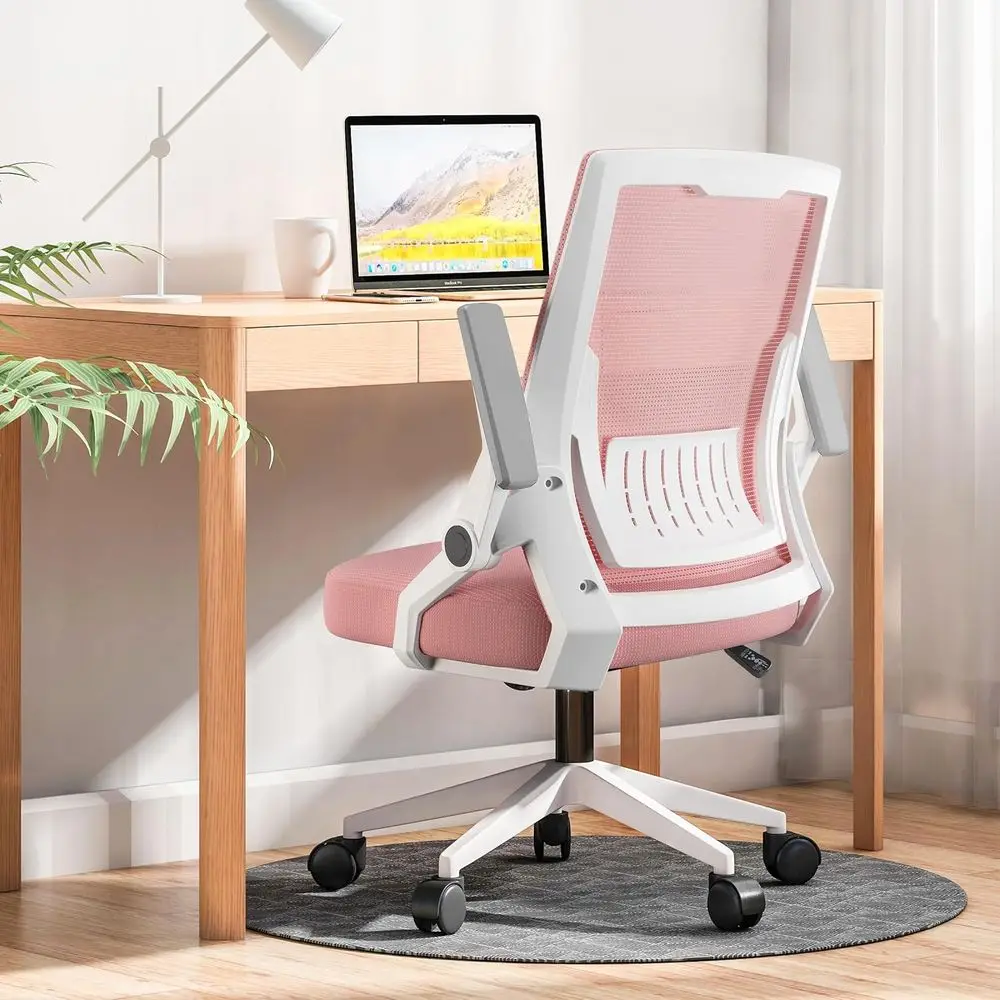 

Ergonomic Oice , Computer Desk Chair Comy with Adjustable Lumbar Support, Back Mesh Oice Chair with lip-up Armrest