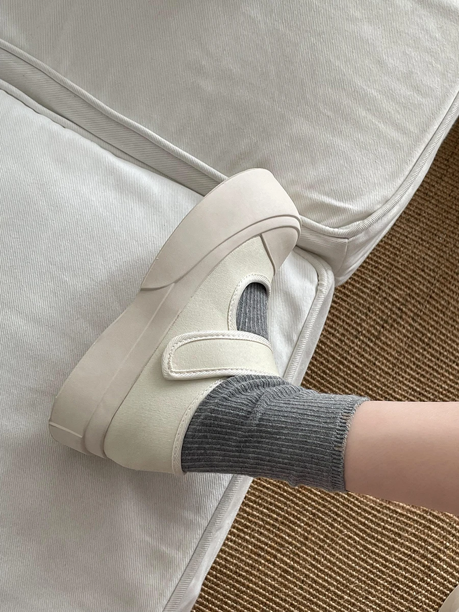 Summer Shoes Ladies Clogs Platform Women Round Toe Casual Female Sneakers All-Match Increas Height Shallow Mouth 2024 Creepers S