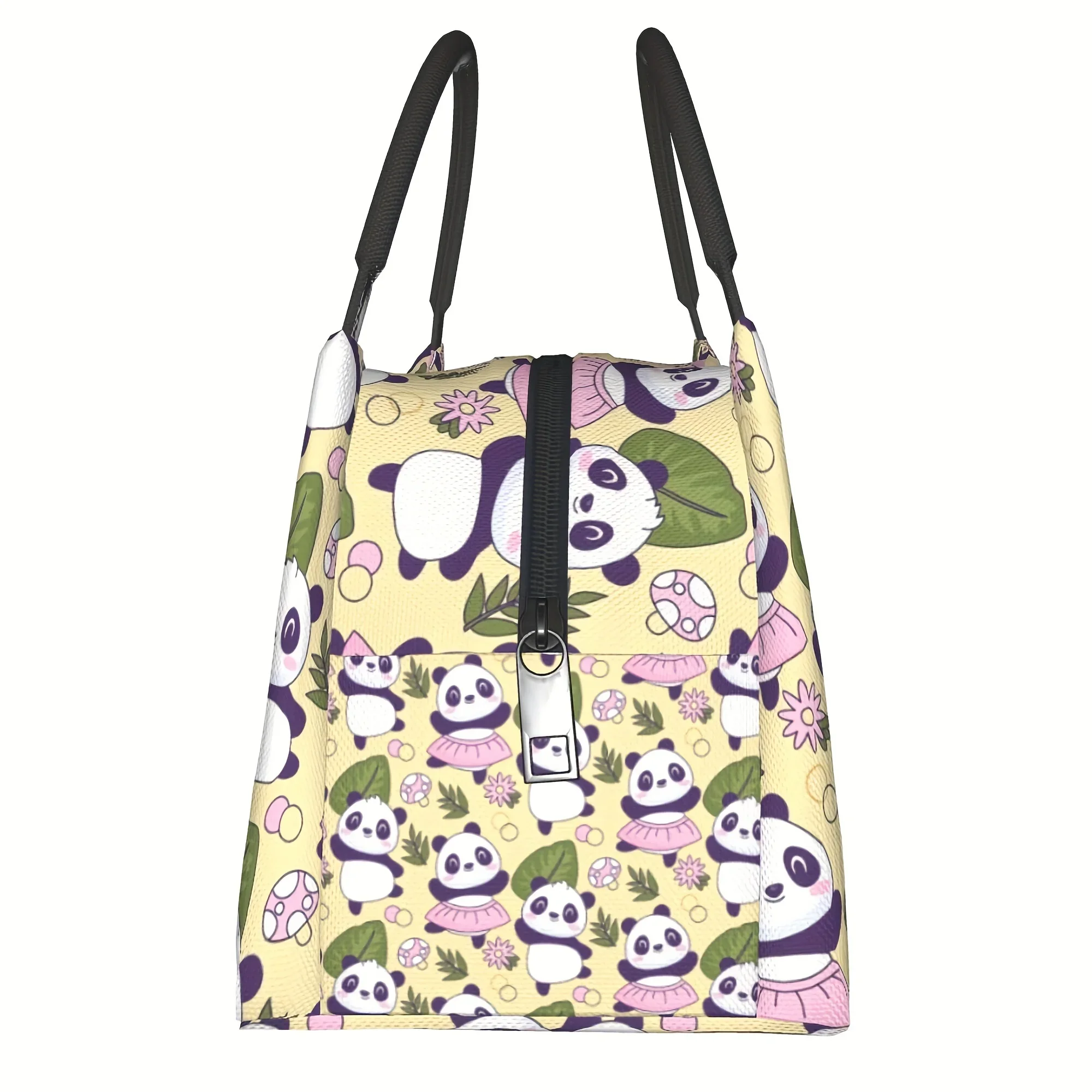 1pc Cute Panda, Portable Reusable Refrigerated Bag, Insulated Bag, Insulated Lunch Bag, Essential for Camping, Picnics