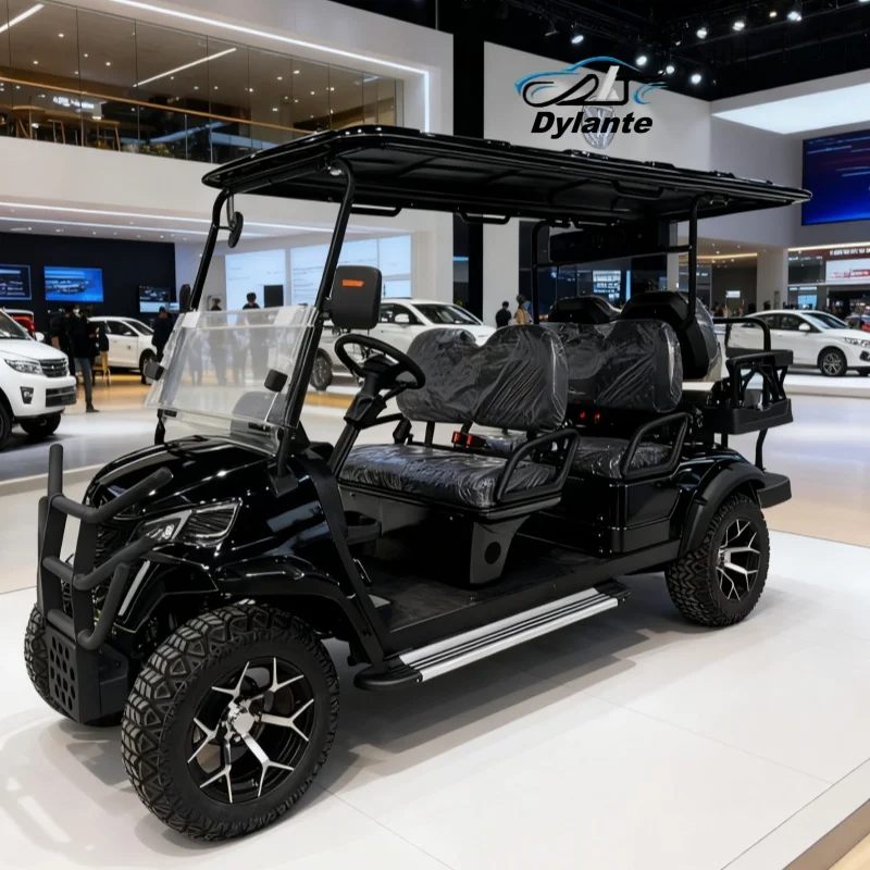 Factory New DOT Certified 6-Seater 5KW Motor 72V Hunting Utility Club Car Electric Golf Cart 14-Inch Off-Road Tires