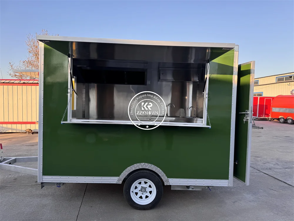 

CE Certificate Mobile Fast Food Coffee Lemonade Drink Food Trailer Ice Cream Pizza Truck Outdoor Food Truck With Full Kitchen