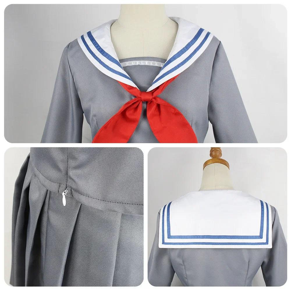 2025 JK Uniform Project Sekai Colorful Stage Feat Costume Azusawa Kohane Hoshino Ichika Sailor Uniform Girls Wig Accessories