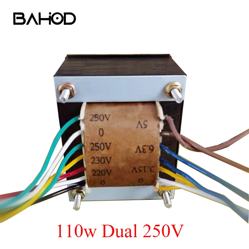

BAHOD Dual 250v 110w Power Transformer for Vacuum Tube Amplifier Diy Amplifier Audio Accessories