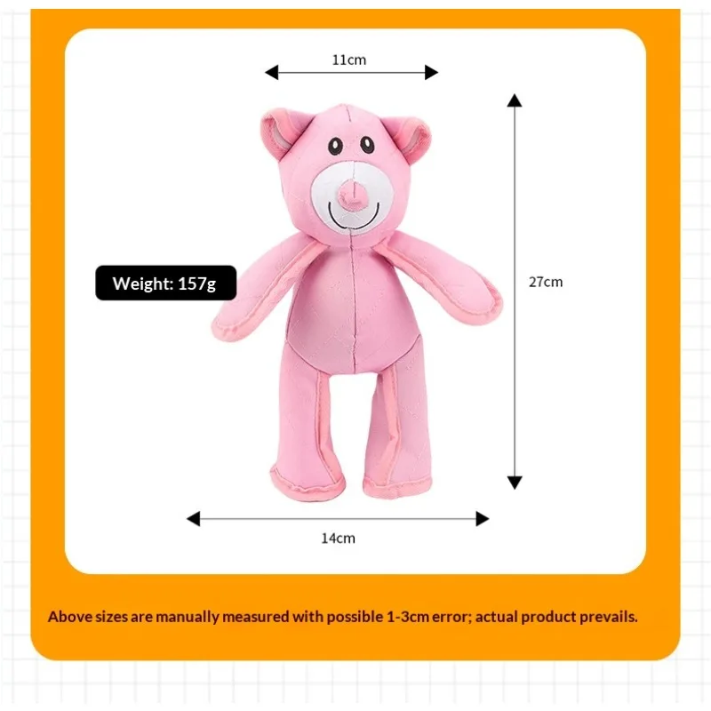 Hundespielzeug, herrschsüchtige Kauen, Plüschhunde, Quietschspielzeug, Teddybär, hält beschäftigt, langlebig, robust, robustes Kauspielzeug für Hunde, große Hunde – Detail 2