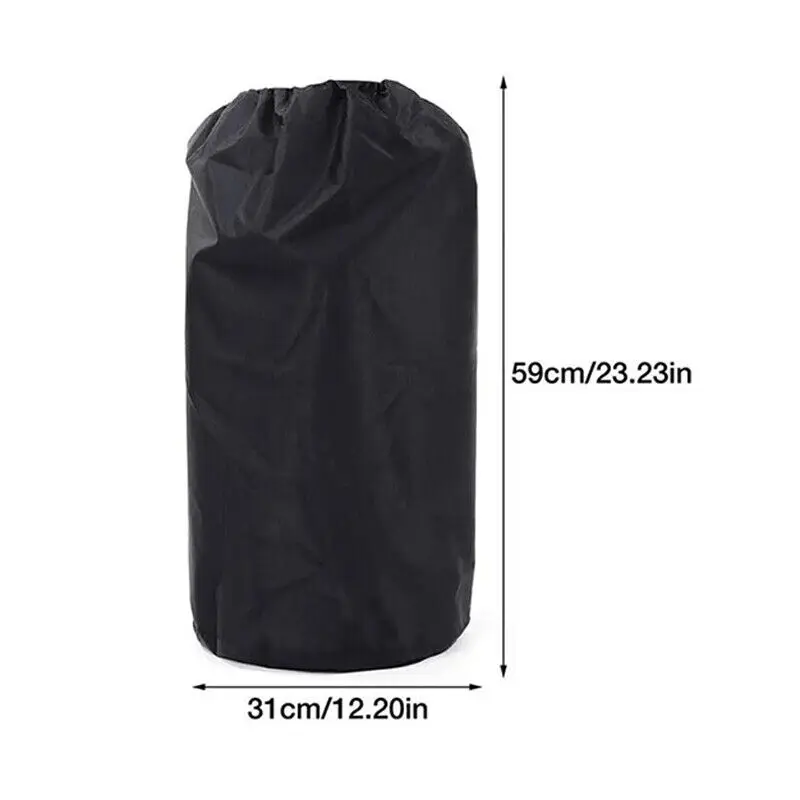 Oxford Propane Tank Cover 210D Outdoor Waterproof Dustproof Gas Bottles Cover Camping Gas Stove Protective Covers Black