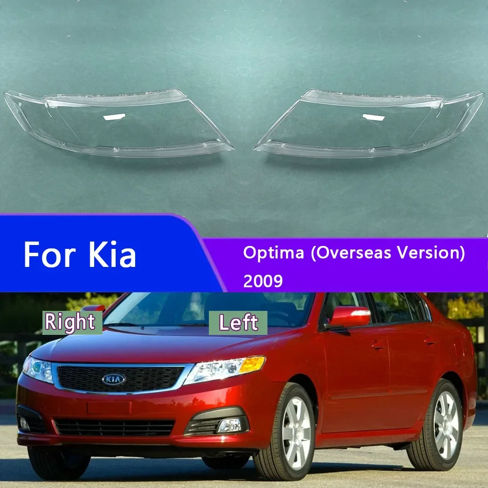 Für Kia 2009 Optima (Übersee-Version) Scheinwerfergehäuse Transparente Maskenabdeckung Scheinwerferglas Plexiglas Ersatz für Original-Linse