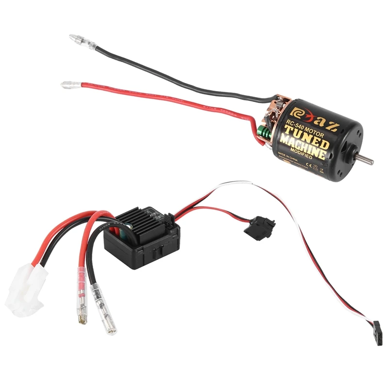 540 Geborsteld Motor Met 1060 Geborsteld Esc 60a 2-3S Lipo Waterdichte Elektrische Snelheidsregelaar Voor Rc 1/10 Crawler Auto