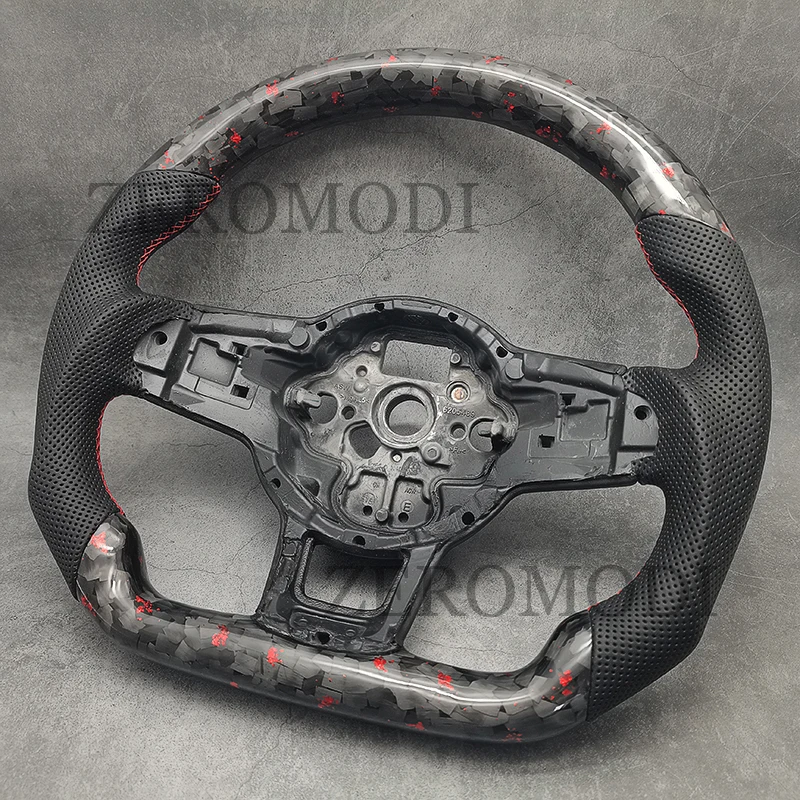 Forging Racing Carbon Fiber Steering Wheel For VW GOLF GTI R GTD GTE MK7 7 POLO GTI 2014-2019