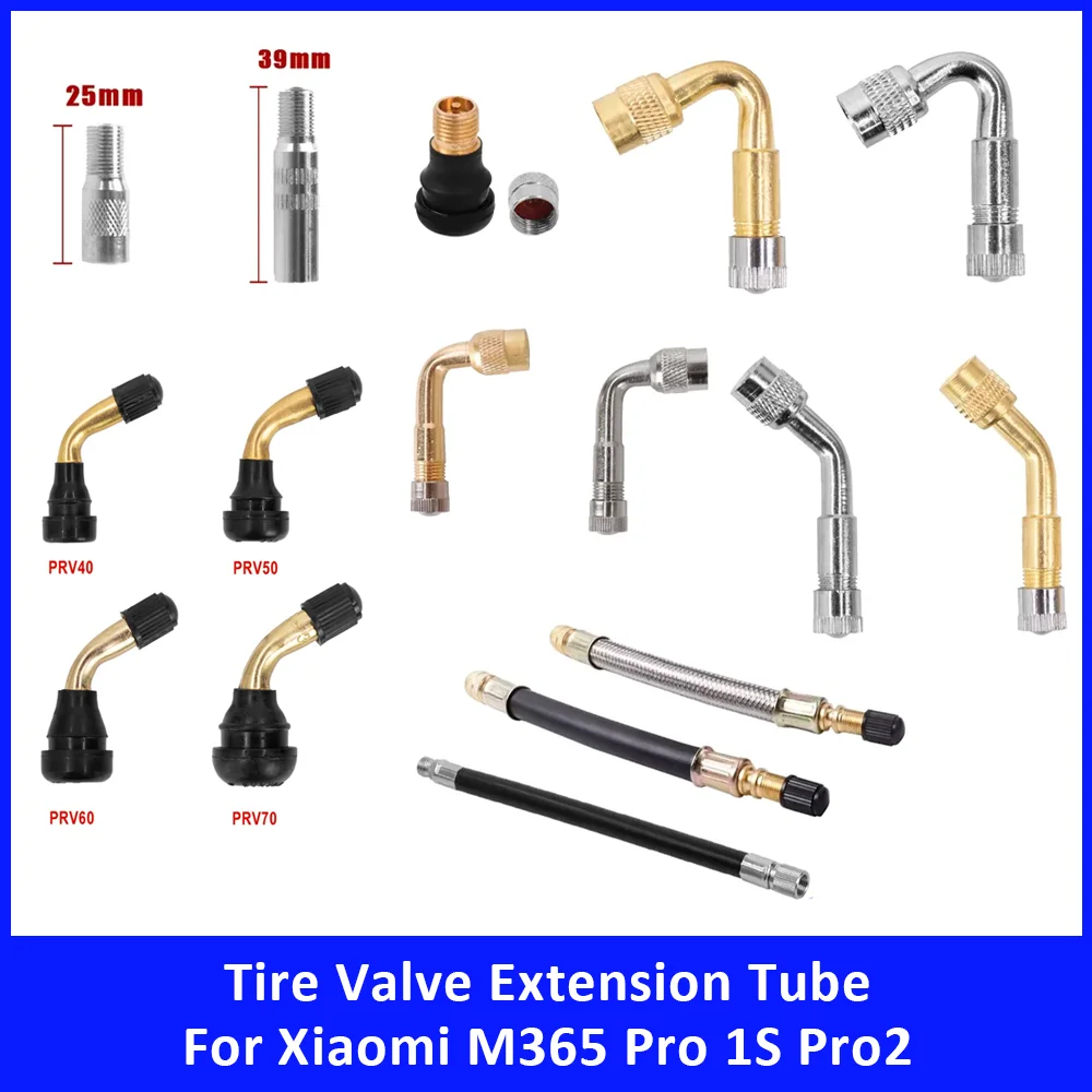 

Tire Valve Extension Tube for Xiaomi M365 Pro 1S Pro2 Electric Scooter Accessories Extended Air Nozzle Part Copper Valve Adapter