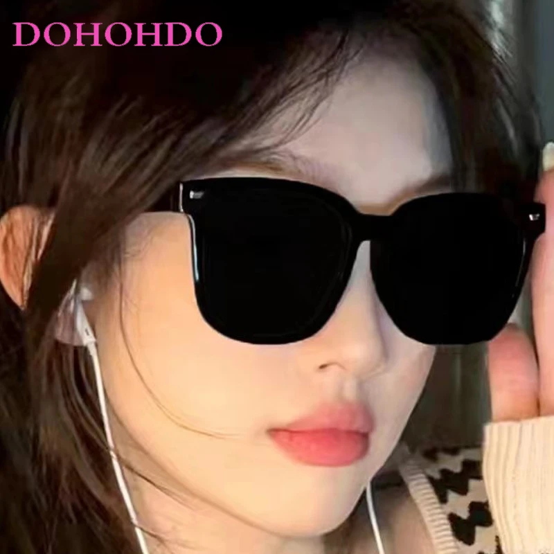 

Trend Vintage Rivets Square Men Sunglasses Luxury Brand Designer Big Frame Women Shades Outdoor Driving Shade Eyewear Male UV400