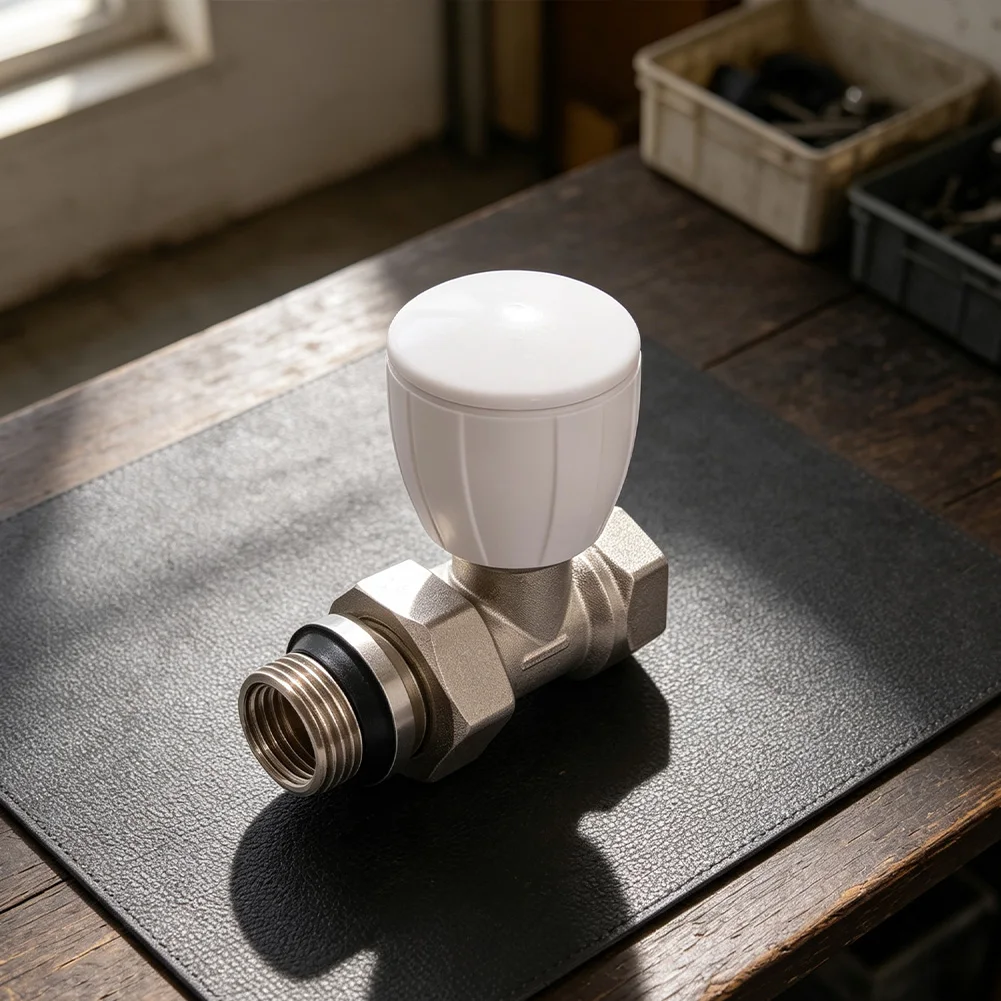 DN15 1/2'' Thermostatic Radiator Valve Straight Type Manual Temperature Control Valve Household Radiators Heating Systems