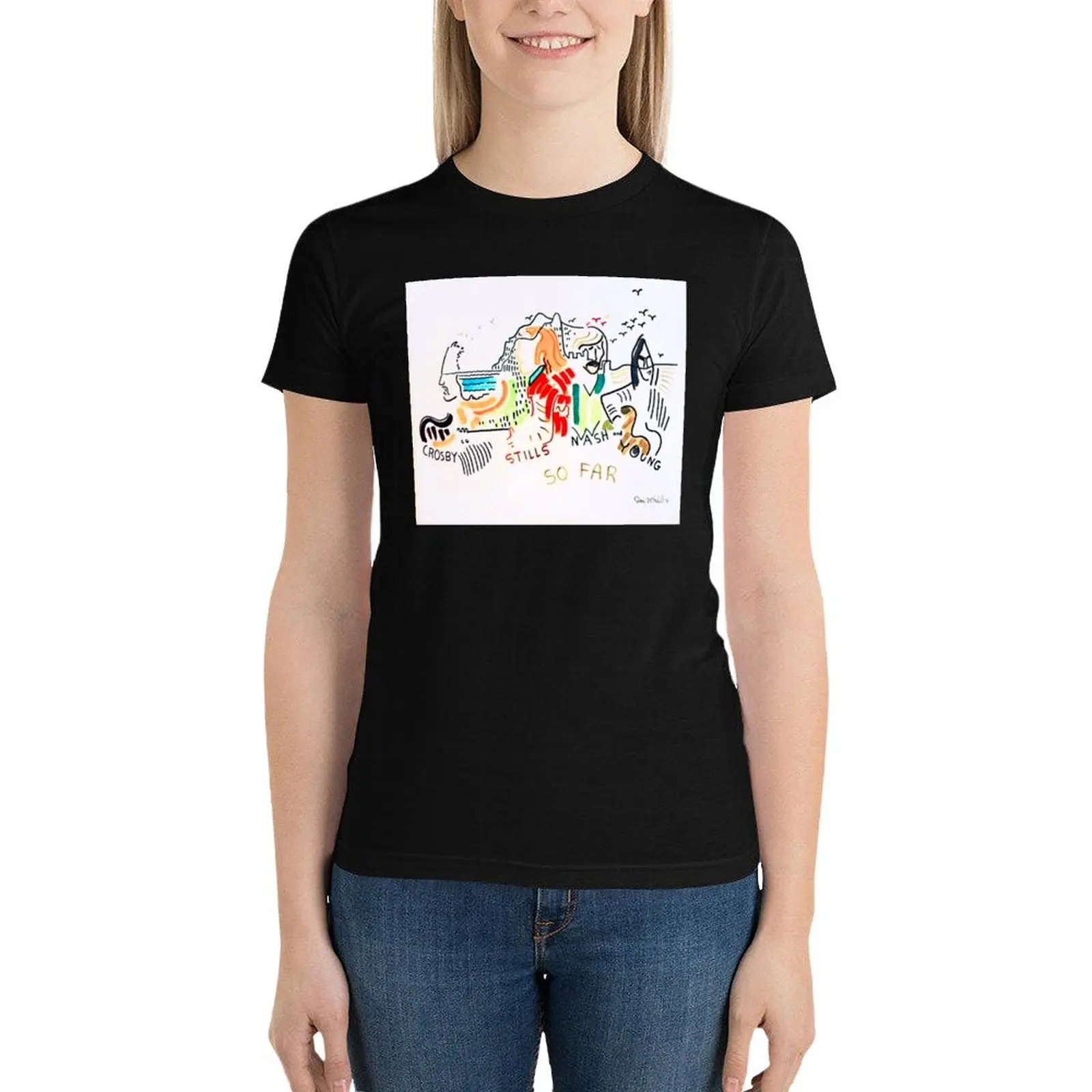 

CSN & Y - So Far. T-Shirt shirts graphic tees graphics plus size tops Short sleeve tee tight shirts for Women